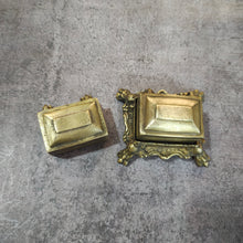 Load image into Gallery viewer, Antique Brass Trinket Box - Two Unique Indian Boxes (Not a Set)
