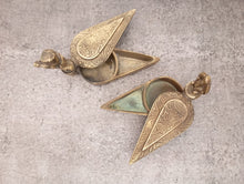 Load image into Gallery viewer, Antique Brass Miniature Brass Kumkum Box
