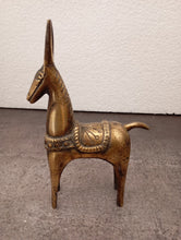 Load image into Gallery viewer, Vintage Brass Tribal Horse Figurine
