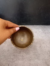 Load image into Gallery viewer, Antique German Silver  Footed Bowl with Sculpted Rim
