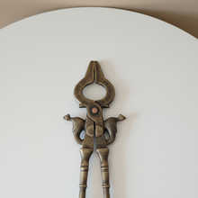 Load image into Gallery viewer, Brass Tongs (Sarota) with Twin Serpent Design
