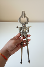 Load image into Gallery viewer, Brass Tongs (Sarota) with Twin Serpent Design
