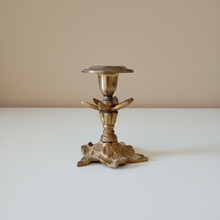 Load image into Gallery viewer, Vintage Miniature Brass Taper Candlestick Holder
