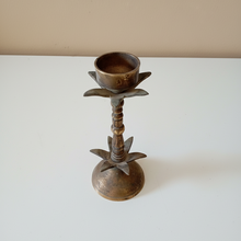 Load image into Gallery viewer, Vintage Brass Taper Candlestick Holder
