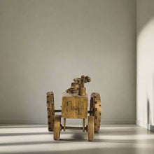 Load image into Gallery viewer, Vintage Brass Tractor with Steadfast Driver
