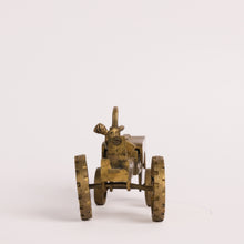 Load image into Gallery viewer, Vintage Brass Tractor with Steadfast Driver
