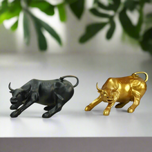 Load image into Gallery viewer, Resin Charging Bull Sculpture | Stock Market Bull Collectible | Entrepreneur Gift | Executive Office Decor
