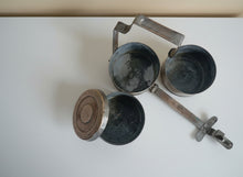 Load image into Gallery viewer, Vintage Three Tier Brass Tiffin Box
