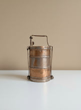 Load image into Gallery viewer, Vintage Three Tier Brass Tiffin Box
