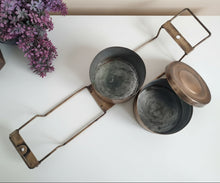 Load image into Gallery viewer, Vintage Two Tier Brass Tiffin Box
