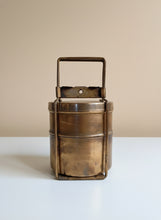 Load image into Gallery viewer, Vintage Two Tier Brass Tiffin Box

