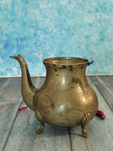 Load image into Gallery viewer, Antique Brass Ritual Pot with Tripod Legs - Style It by Hanika
