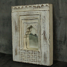 Load image into Gallery viewer, Antique Inspired Handcrafted Wooden Rustic Mirror Indian Jharokha - Style It by Hanika
