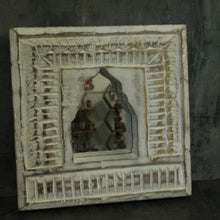 Load image into Gallery viewer, Antique Inspired Handcrafted Wooden Rustic Mirror Indian Jharokha - Style It by Hanika
