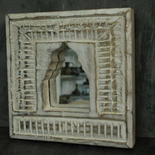 Load image into Gallery viewer, Antique Inspired Handcrafted Wooden Rustic Mirror Indian Jharokha - Style It by Hanika
