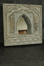 Load image into Gallery viewer, Antique Inspired Handcrafted Wooden Rustic Mirror Indian Jharokha - Style It by Hanika
