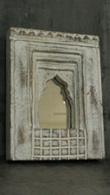 Load image into Gallery viewer, Antique Inspired Handcrafted Wooden Rustic Mirror Indian Jharokha - Style It by Hanika
