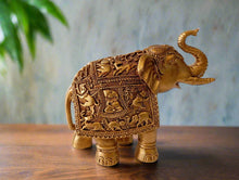 Load image into Gallery viewer, Antique Style Elephant Statue - Vintage Animal Figurine, Unique Elephant Gift - Style It by Hanika
