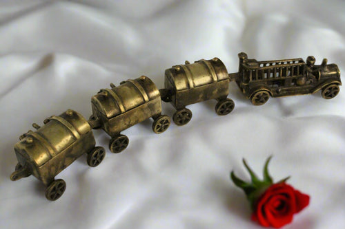 Antique Vintage Brass dribbler toy train for Mukhwas - Style It by Hanika