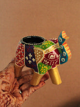 Load image into Gallery viewer, Beautiful Handcrafted Wooden Elephant Tealight - Style It by Hanika
