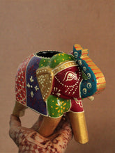 Load image into Gallery viewer, Beautiful Handcrafted Wooden Elephant Tealight - Style It by Hanika
