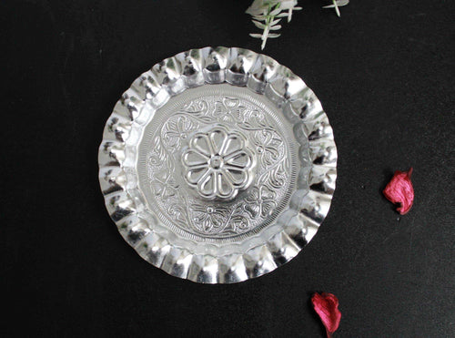 Beautiful Light weight Aluminium Plates Best for Styling (Diameter - 5 Inches) - Style It by Hanika