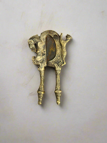 Beautiful Vintage Antique Dragon Brass Nut Cracker (Length - 16