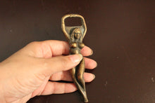 Load image into Gallery viewer, Beautiful Vintage Brass Bottle Opener - female figure Bar tool women opener - Style It by Hanika

