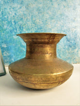 Load image into Gallery viewer, Beautiful Vintage Brass Chari / Oil or Ghee Vessel - Style It by Hanika
