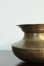 Load image into Gallery viewer, Beautiful Vintage Brass Chari / Oil or Ghee Vessel - Style It by Hanika
