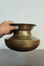 Load image into Gallery viewer, Beautiful Vintage Brass Chari / Oil or Ghee Vessel - Style It by Hanika

