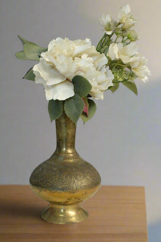 Beautiful Vintage Brass Flower Vase - Style It by Hanika