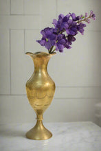 Load image into Gallery viewer, Beautiful Vintage Brass Flower Vase - Style It by Hanika
