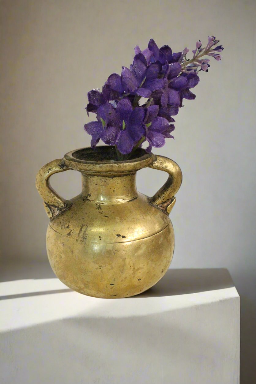 Beautiful Vintage Brass Flower Vase - Style It by Hanika