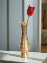 Load image into Gallery viewer, Beautiful Vintage Brass Hand Carved Vase - Style It by Hanika
