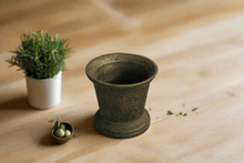 Load image into Gallery viewer, Beautiful Vintage Brass Mortar (Height - 3.3&quot;) - Style It by Hanika
