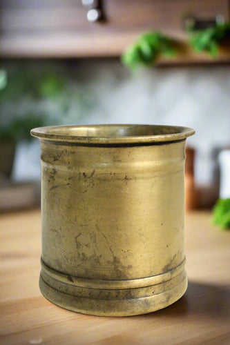 Beautiful Vintage Brass Panchapatra / Holy Water Pot - Style It by Hanika