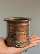 Load image into Gallery viewer, Beautiful Vintage Brass panchpatra / Holy water pot/ Glass - Style It by Hanika
