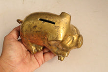 Load image into Gallery viewer, Beautiful Vintage Brass Piggy Bank - Style It by Hanika
