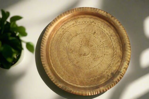Beautiful Vintage Brass Plate - Style It by Hanika