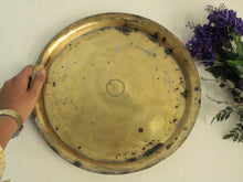 Load image into Gallery viewer, Beautiful Vintage Brass Thali - Style It by Hanika
