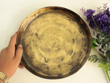 Load image into Gallery viewer, Beautiful Vintage Brass Thali - Style It by Hanika
