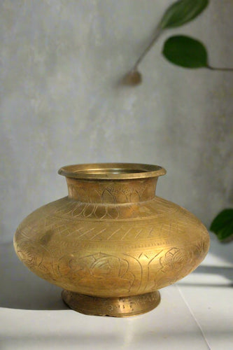 Beautiful Vintage Brass Water Pot - Style It by Hanika
