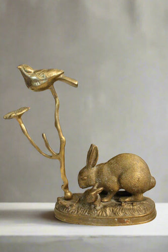 Beautiful Vintage Classy Animal Figurine Brass Candle Stand cum Decor product - Style It by Hanika