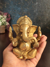 Load image into Gallery viewer, Brass Vintage Ganesha Statue - A Timeless Art Piece - Style It by Hanika

