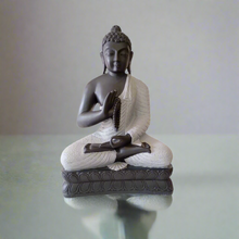 Load image into Gallery viewer, Buddha Statue | Meditating Buddha Statue with Mala Beads | Spiritual Home Decor | Yoga Studio Art - Style It by Hanika
