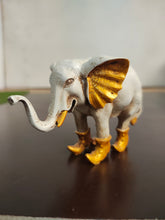 Load image into Gallery viewer, Charming Poly Resin White Elephant with Shoes - Style It by Hanika
