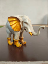 Load image into Gallery viewer, Charming Poly Resin White Elephant with Shoes - Style It by Hanika
