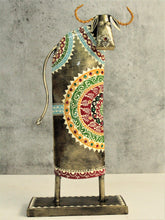 Load image into Gallery viewer, Contemporary Metal Tall Cow Show piece - Style It by Hanika
