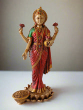 Load image into Gallery viewer, Divine Blessings: Poly Resin Lakshmi Statue - Style It by Hanika
